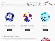 Tablet Screenshot of forecastuk.org.uk